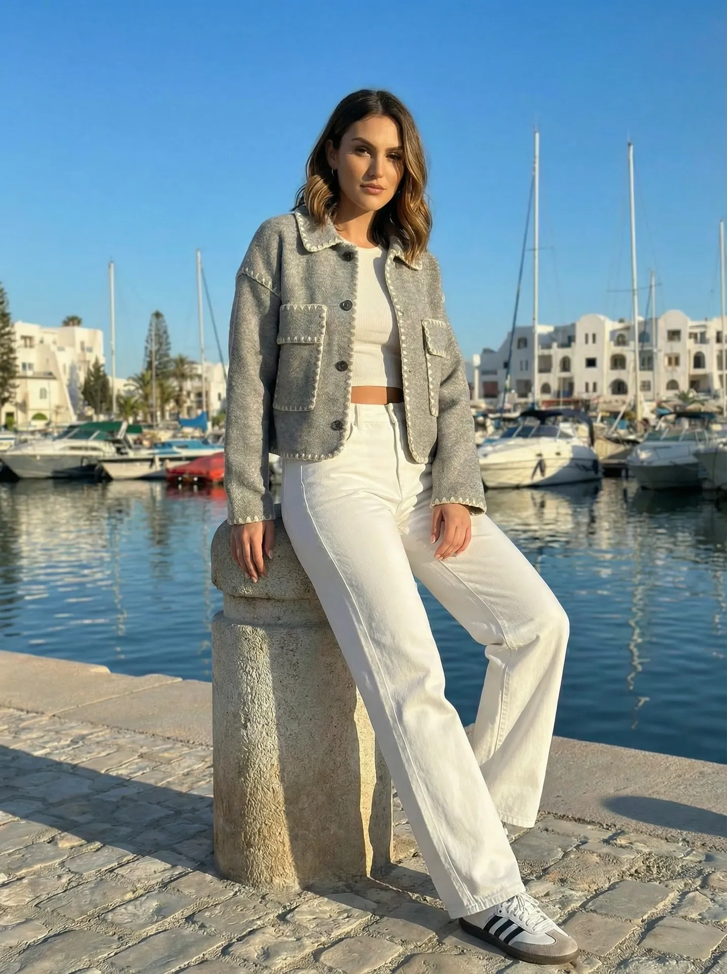 Surchemise cachemire (GRIS, XS)